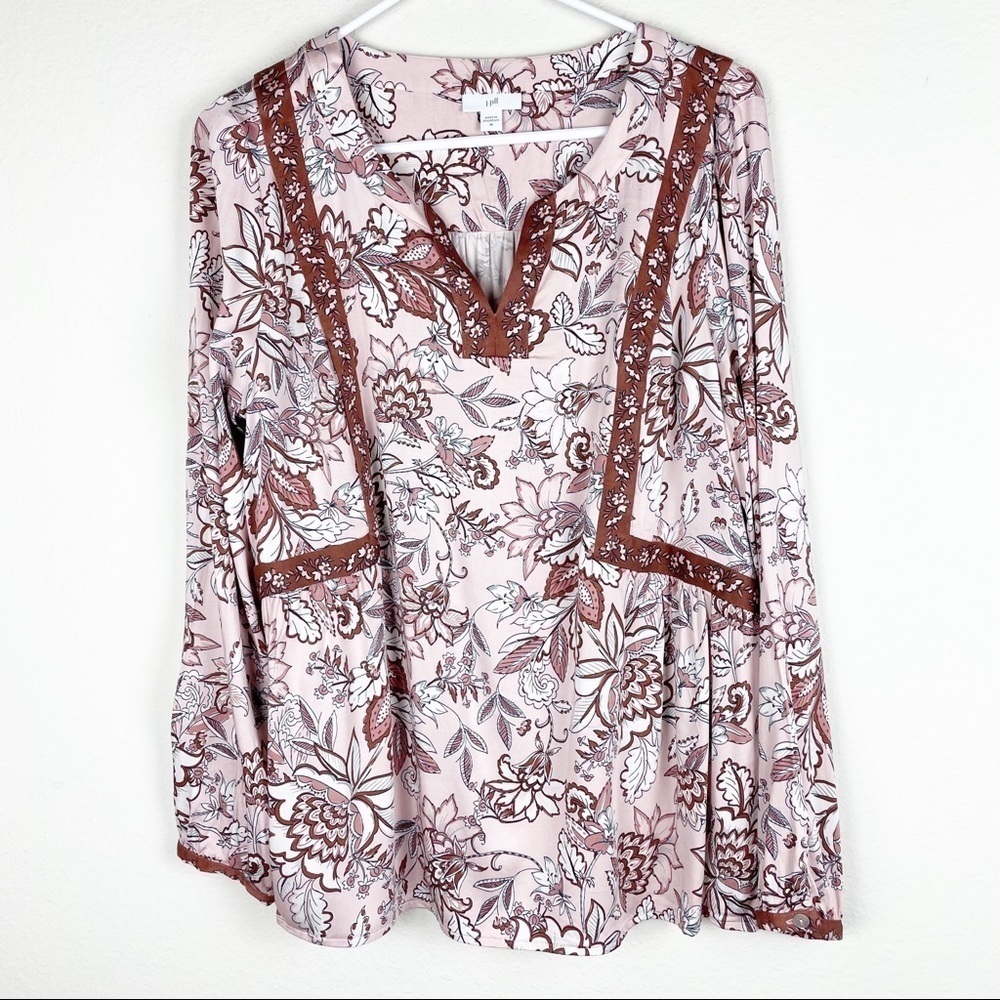 J Jill Floral blouse​​​​​​‎